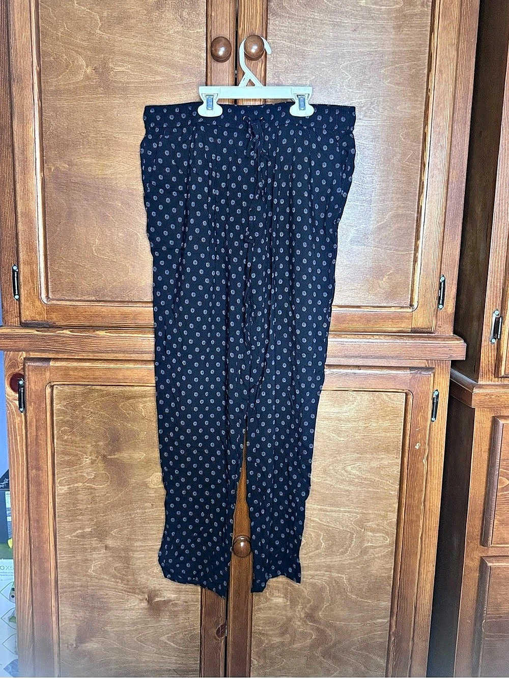Paige Chamois Pant Printed Joggers Black & White Small